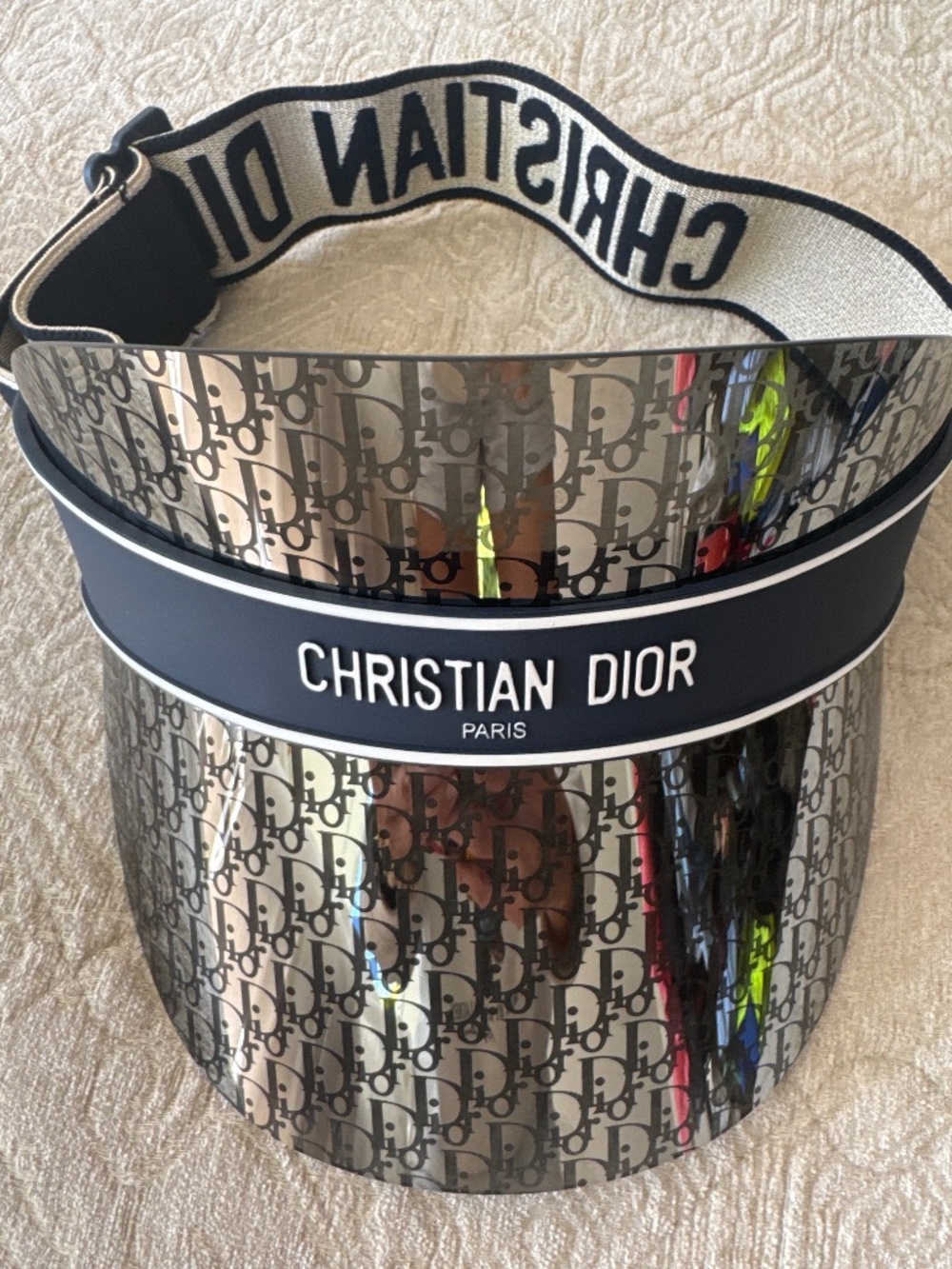 Christian Dior Paris Visor Navy Dior Club